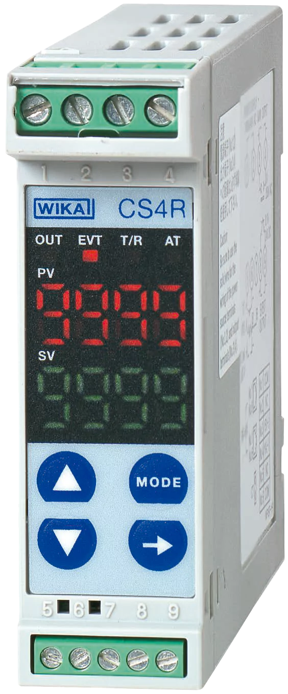 Tipo CS4R Controlador de temperatura para montaje en carril.